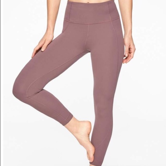 Athleta Pants - Athleta Salutation 7/8 Tight - Dusty Plum XSP